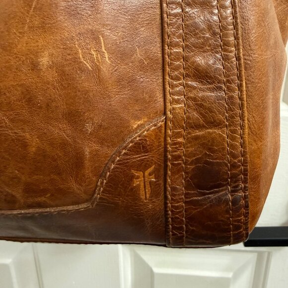 Frye Melissa Leather Tote Bag - Cognac NEW WITH TAGS - Picture 9 of 9
